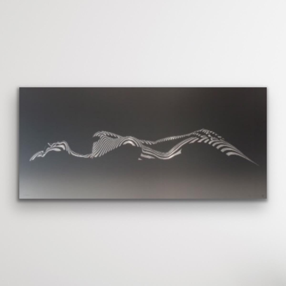 Dune XS Metal Edition, Figurative Art, Nude Art, Black and White Art, Minimalist - Contemporary Print by Jason Keeley
