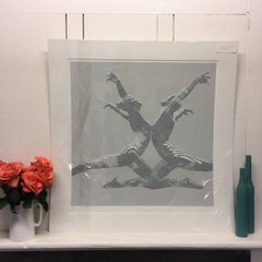 Echo in Grey, Jason Keeley, Figurative Art, Limited Edition Print, Grey Art
