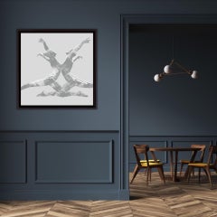 Jason Keeley, Eco en gris, Obra de arte figurativa contemporánea, Obra de arte asequible