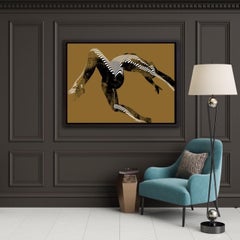 Jason Keeley, Estirar y fluir, Arte de contorno de edición limitada, Obra de arte minimalista