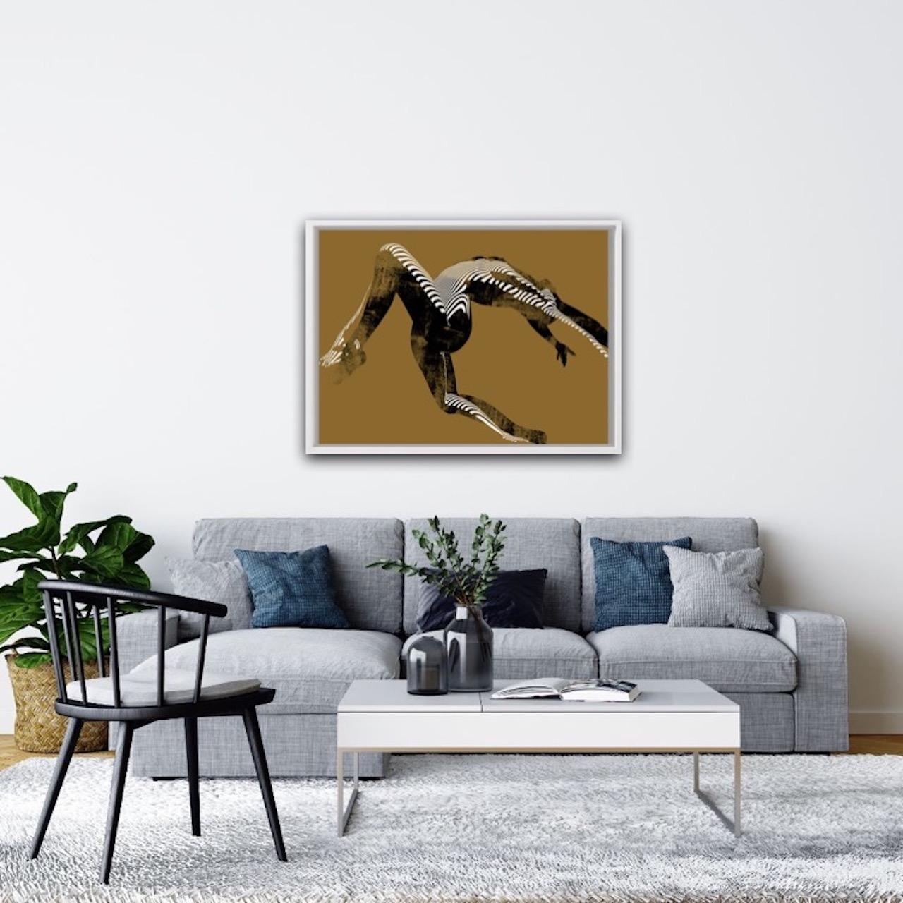 Jason Keeley, Estirar y fluir, Arte de contorno de edición limitada, Obra de arte minimalista en venta 6