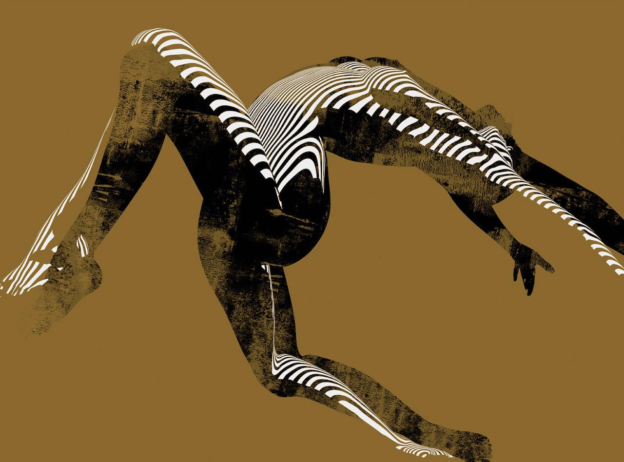 Jason Keeley, Stretch und Flow, Limitierte Auflage Contour-Kunst, Minimalistische Kunstwerke