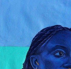 Mpumi - 21e siècle, Contemporain, Portrait figuratif, Art de la mode, Femmes, Huile