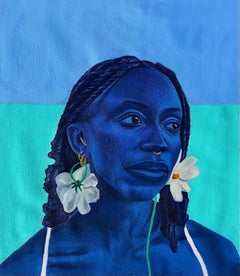 Mpumi - Siglo XXI, Contemporáneo, Retrato Figurativo, Arte de Moda, Mujer, Óleo