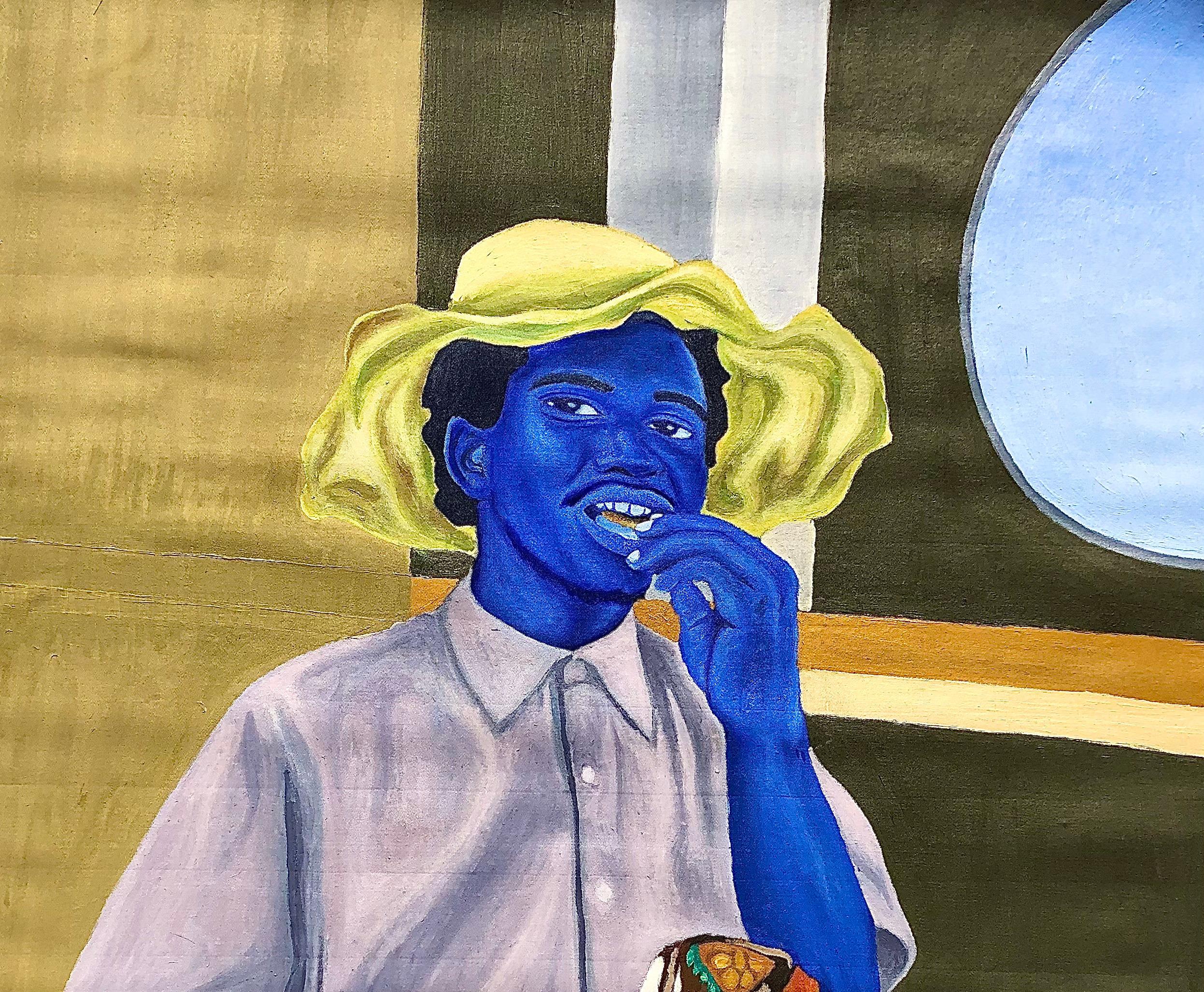 Skyf Lays - 21° secolo, Contemporaneo, Ritratto figurativo, Moda, Art Deco - Painting di Jason Langa
