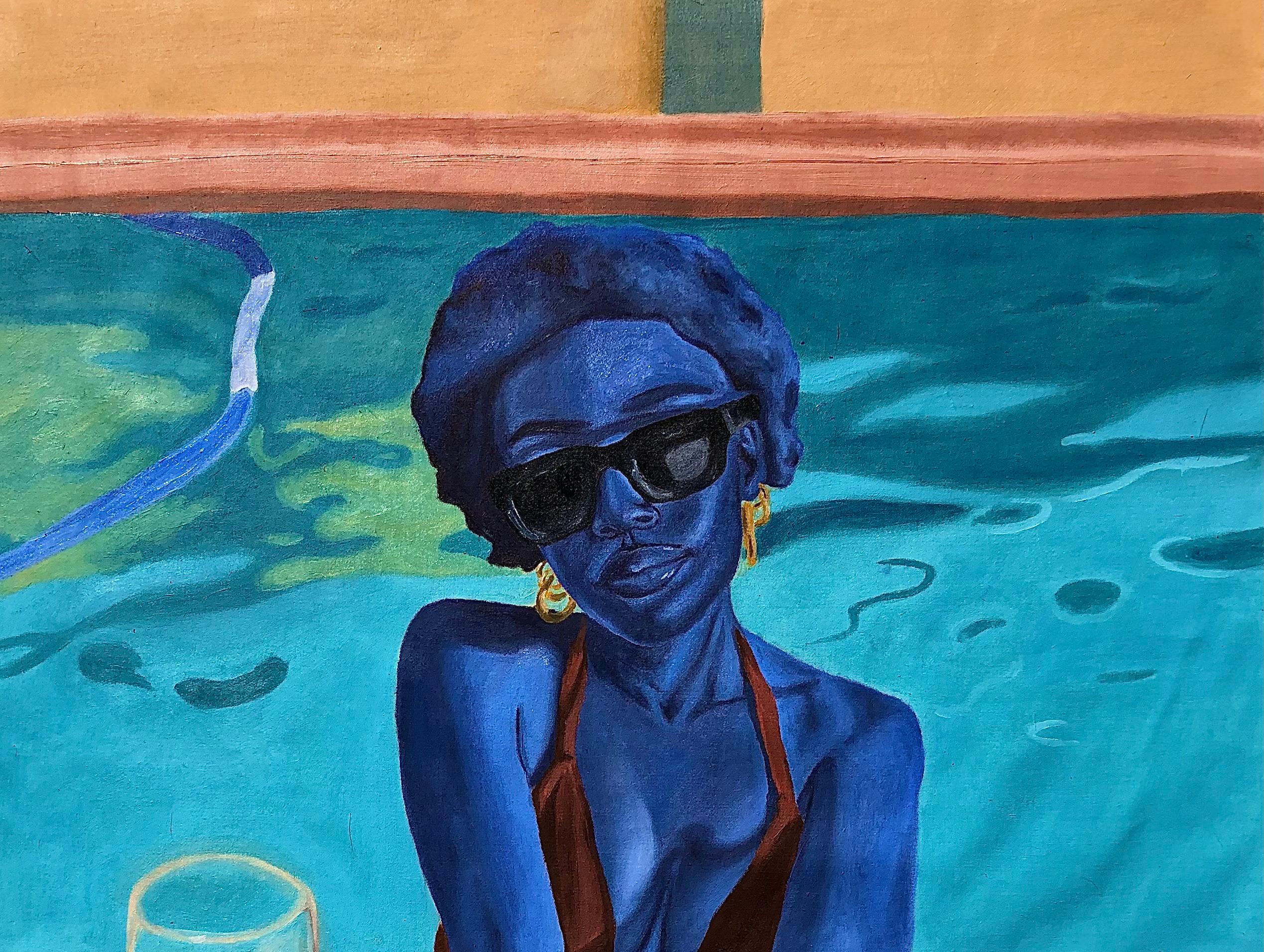 Der Sommer ist zurück - 21. Jahrhundert, Contemporary, Figuratives Portrait, Frauen beim Chillen – Painting von Jason Langa