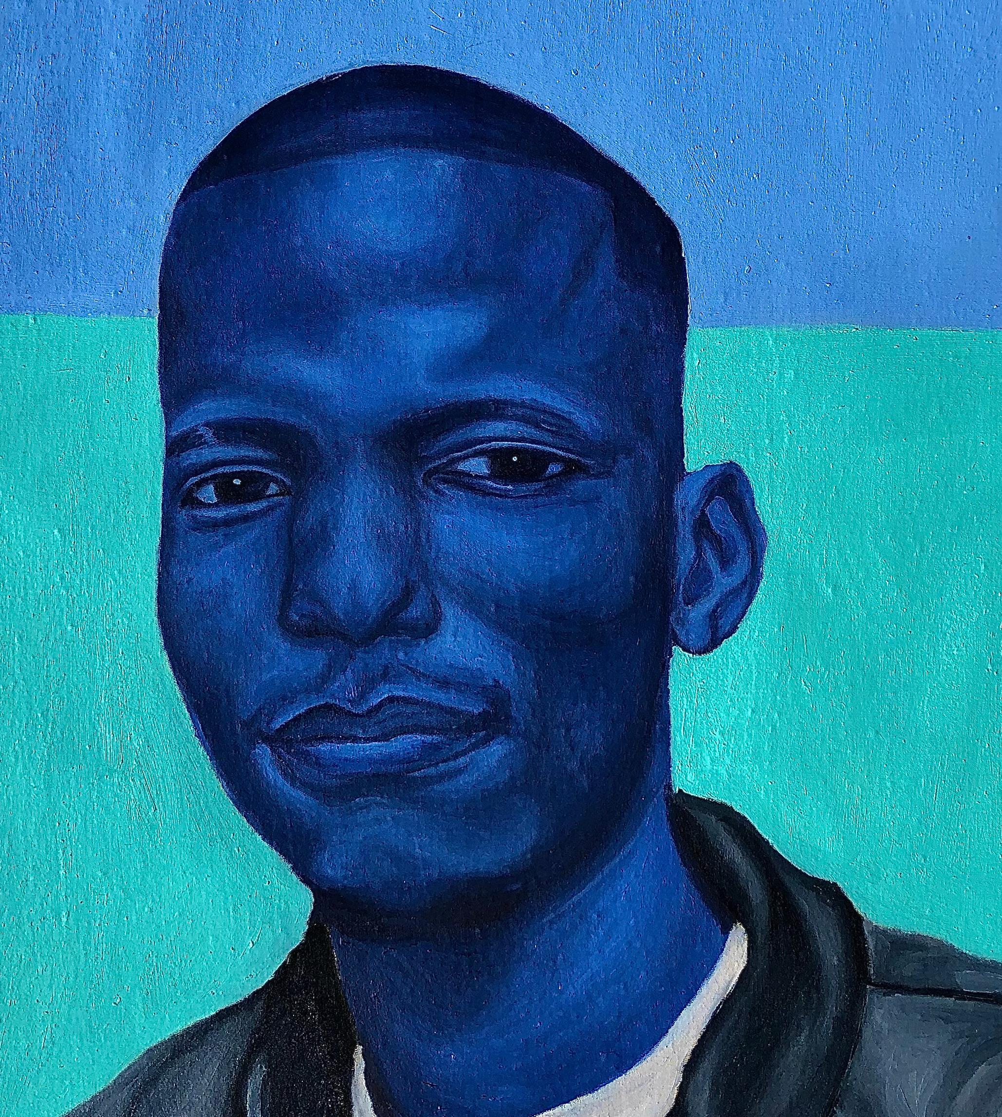 Tebogo - 21. Jahrhundert, Contemporary, Figuratives Portrait, Mode, Art Deco, Männer im Angebot 1