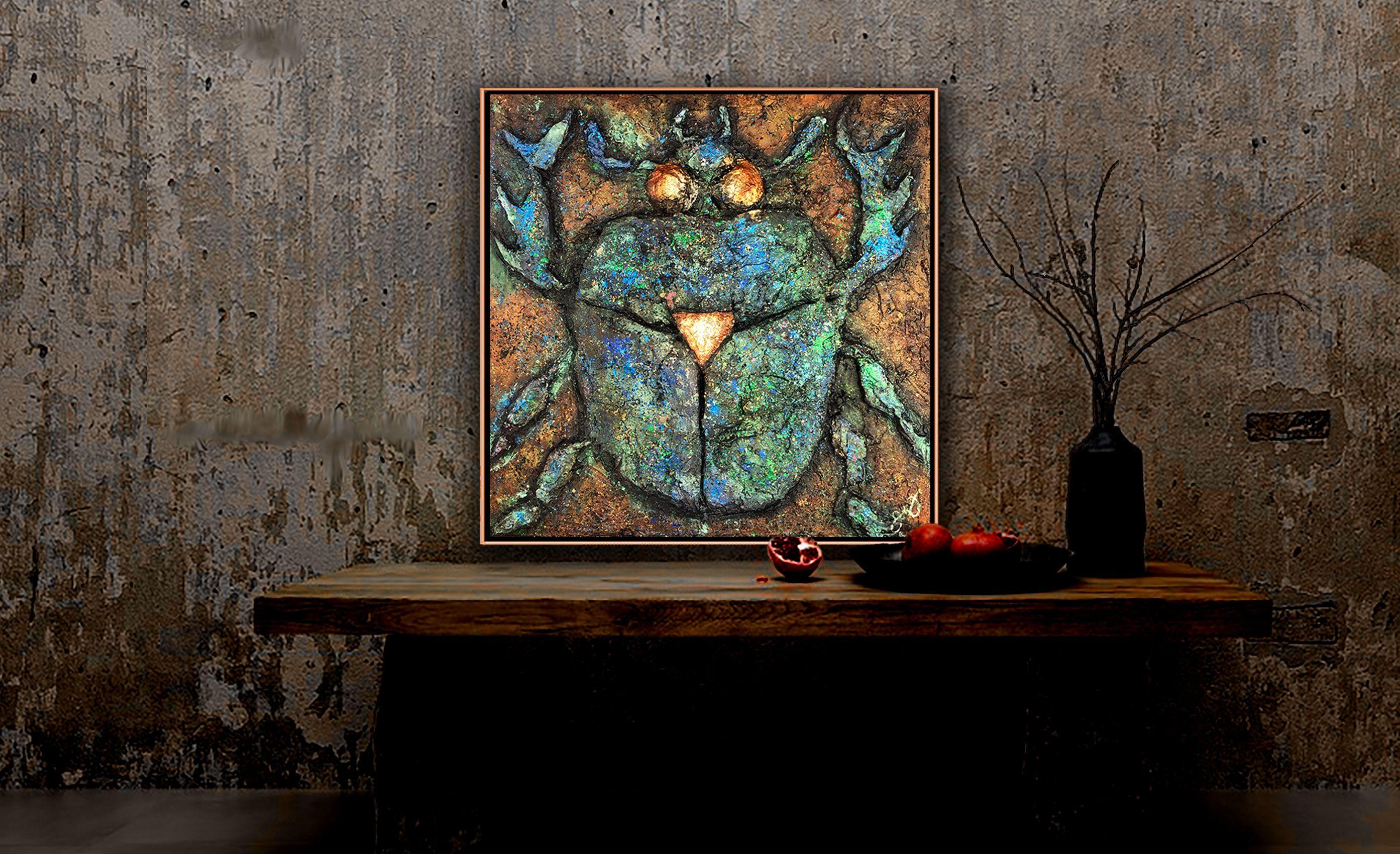 aeon 1: death & rebirth., Mixed Media on Canvas For Sale 1