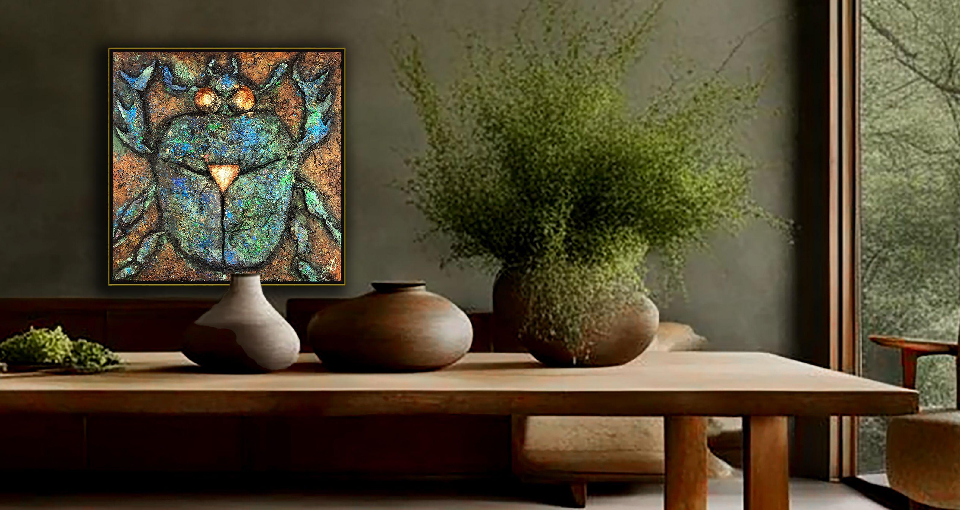 aeon 1: death & rebirth., Mixed Media on Canvas For Sale 2