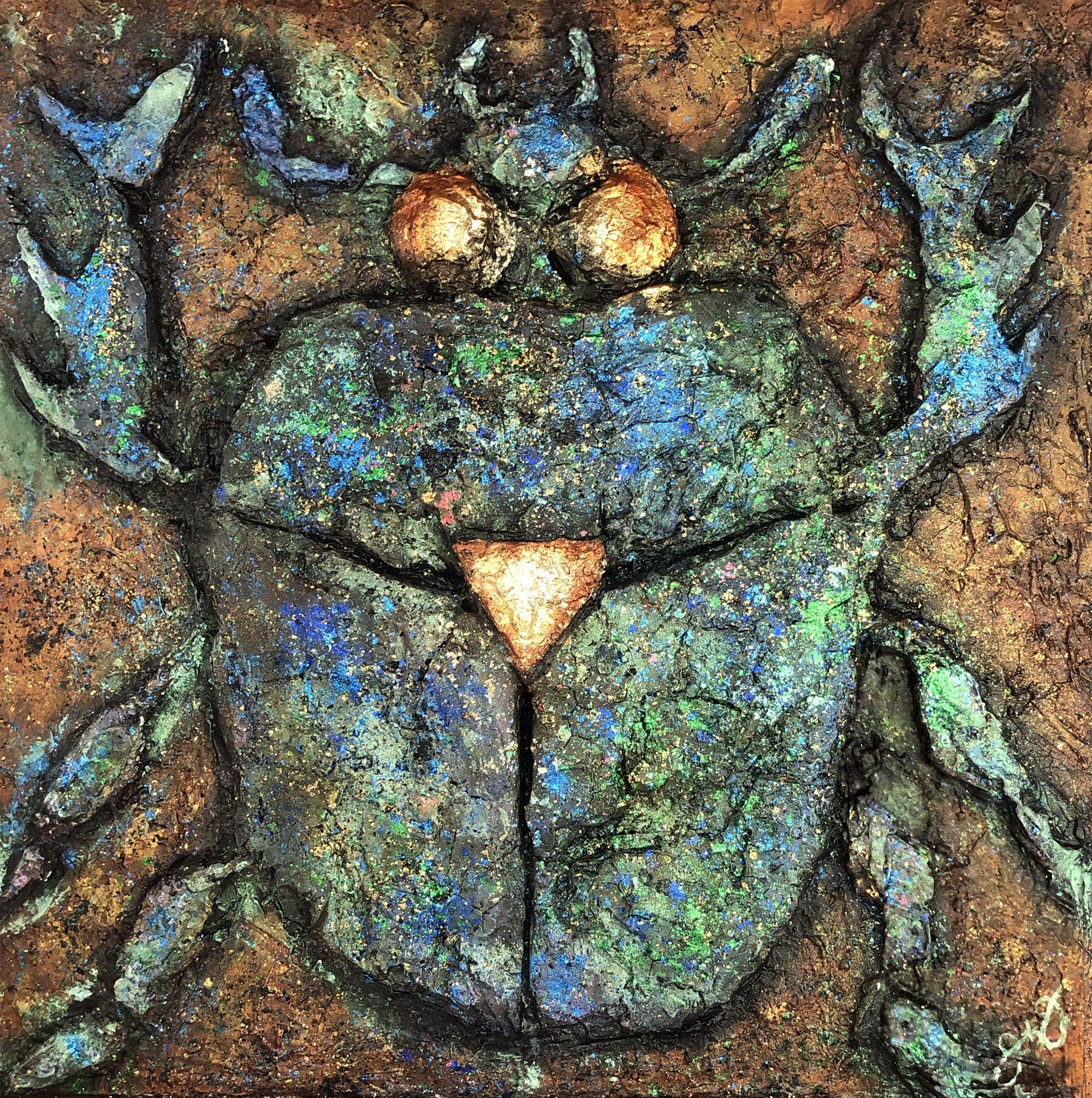 aeon 1: death & rebirth., Mixed Media on Canvas - Mixed Media Art by Jason Lincoln Jeffers