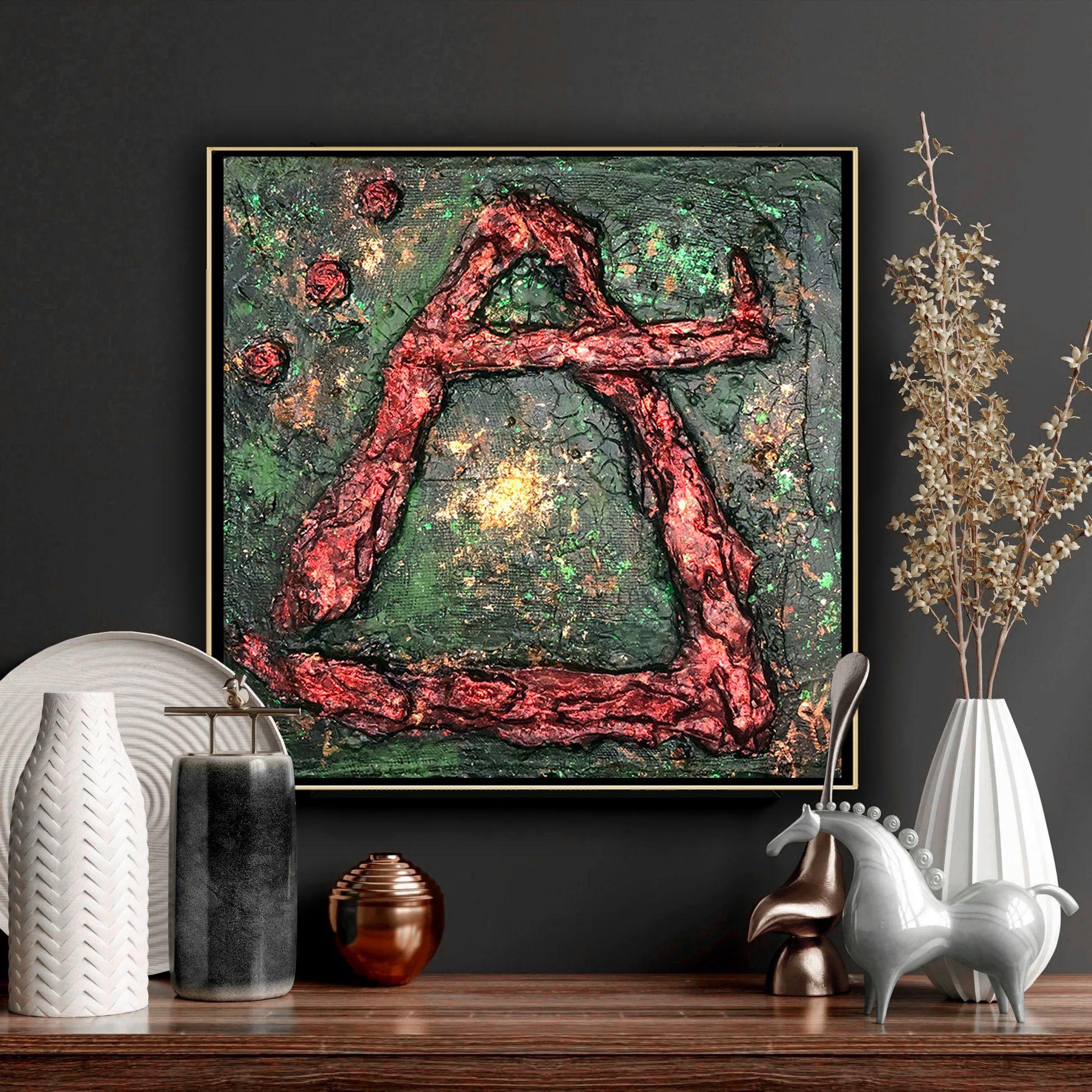 aeon 13, technique mixte sur toile - Expressionnisme abstrait Mixed Media Art par Jason Lincoln Jeffers
