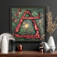 aeon 13, technique mixte sur toile
