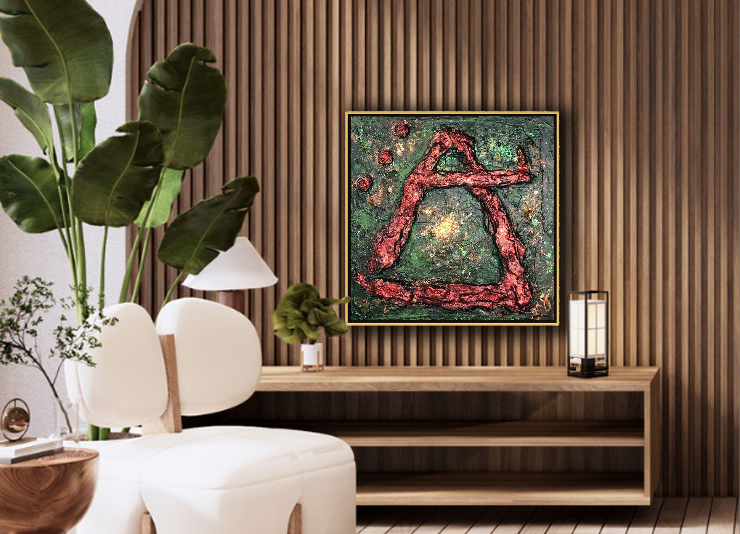 aeon 13, technique mixte sur toile en vente 1