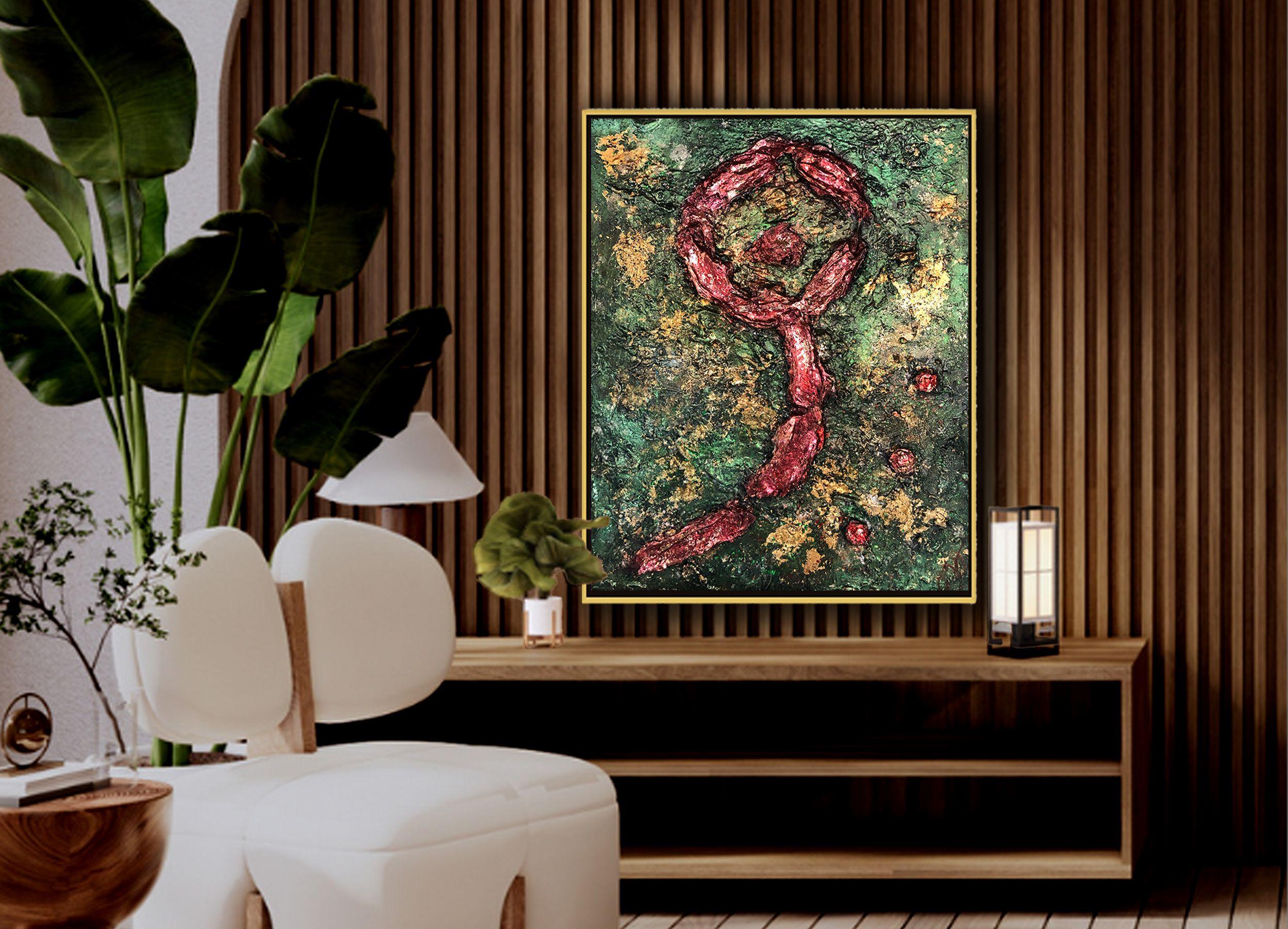 aeon 18, Mixed Media on Canvas For Sale 2