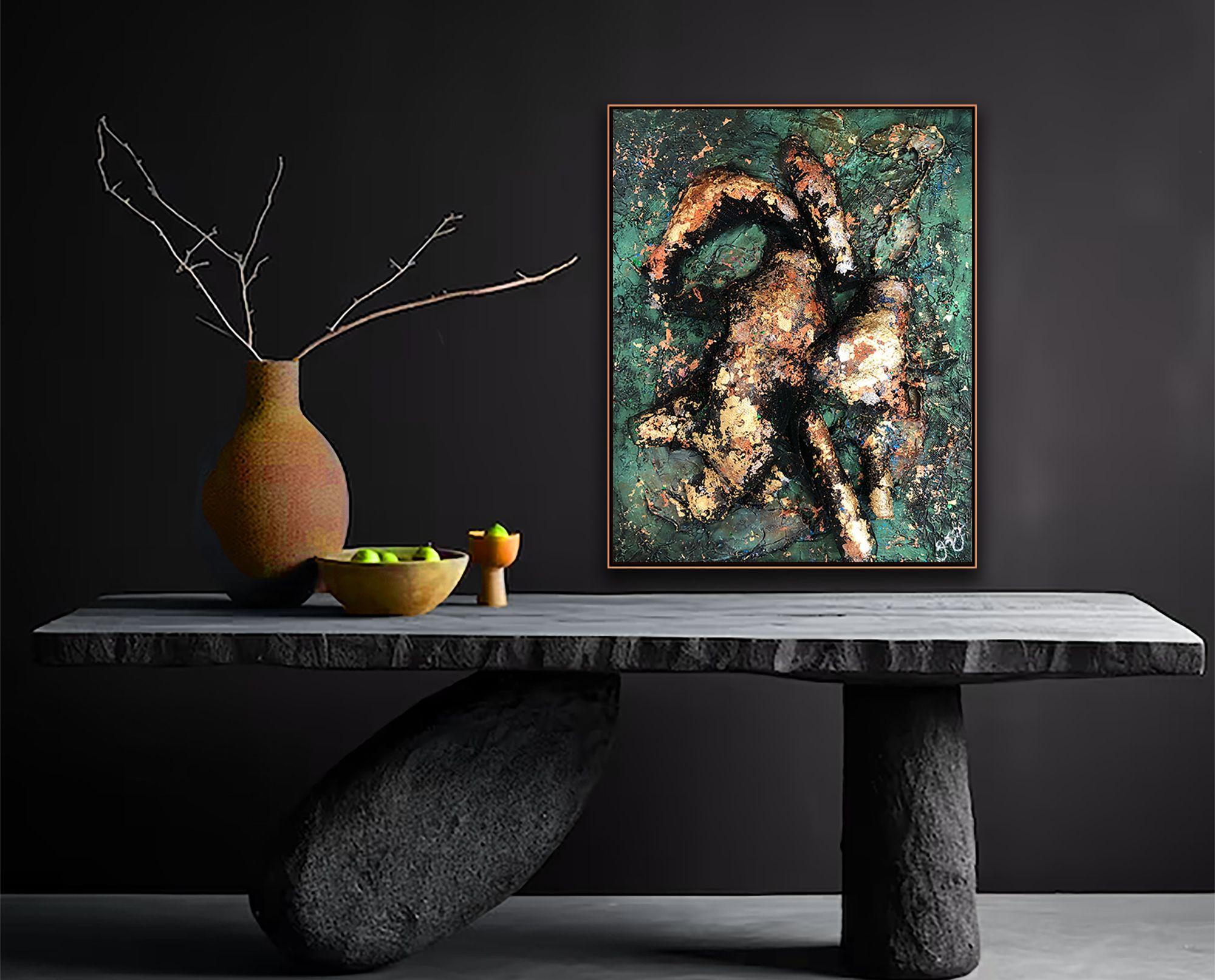 aeon 19, technique mixte sur toile - Expressionnisme abstrait Mixed Media Art par Jason Lincoln Jeffers