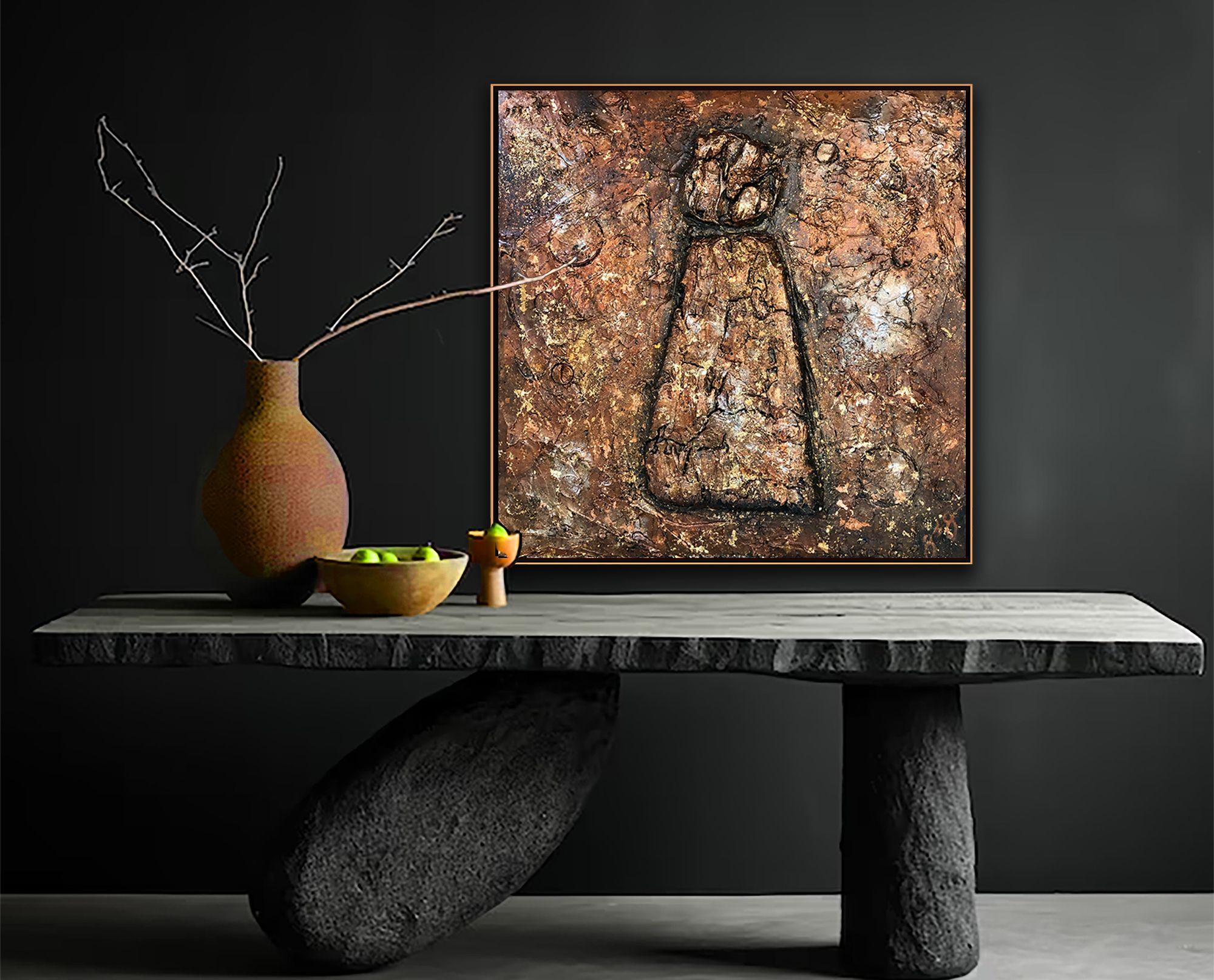 aeon 2: a keyhole on mars., Mixed Media on Canvas - Abstract Expressionist Mixed Media Art by Jason Lincoln Jeffers
