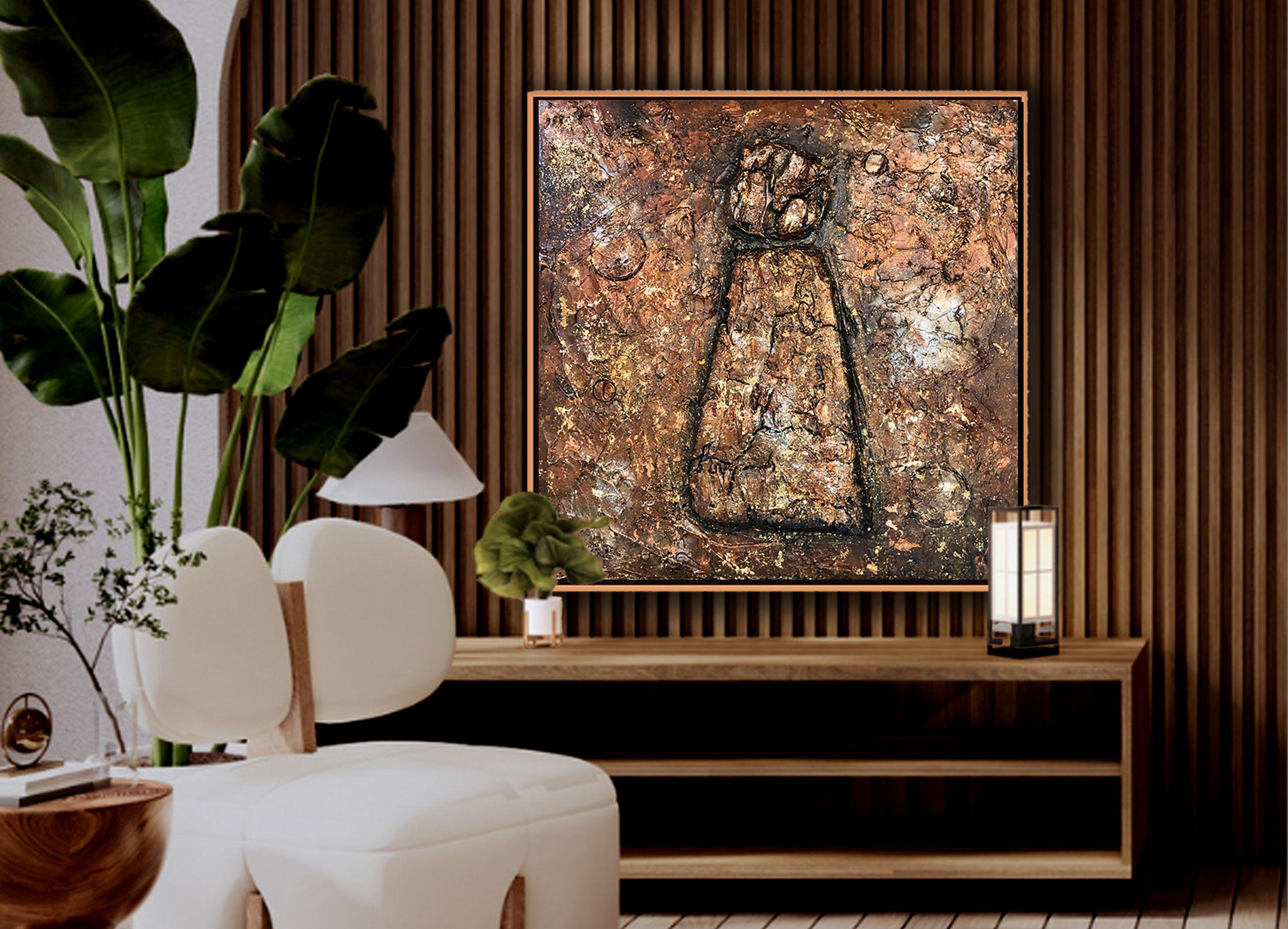 aeon 2: a keyhole on mars., Mixed Media on Canvas For Sale 1
