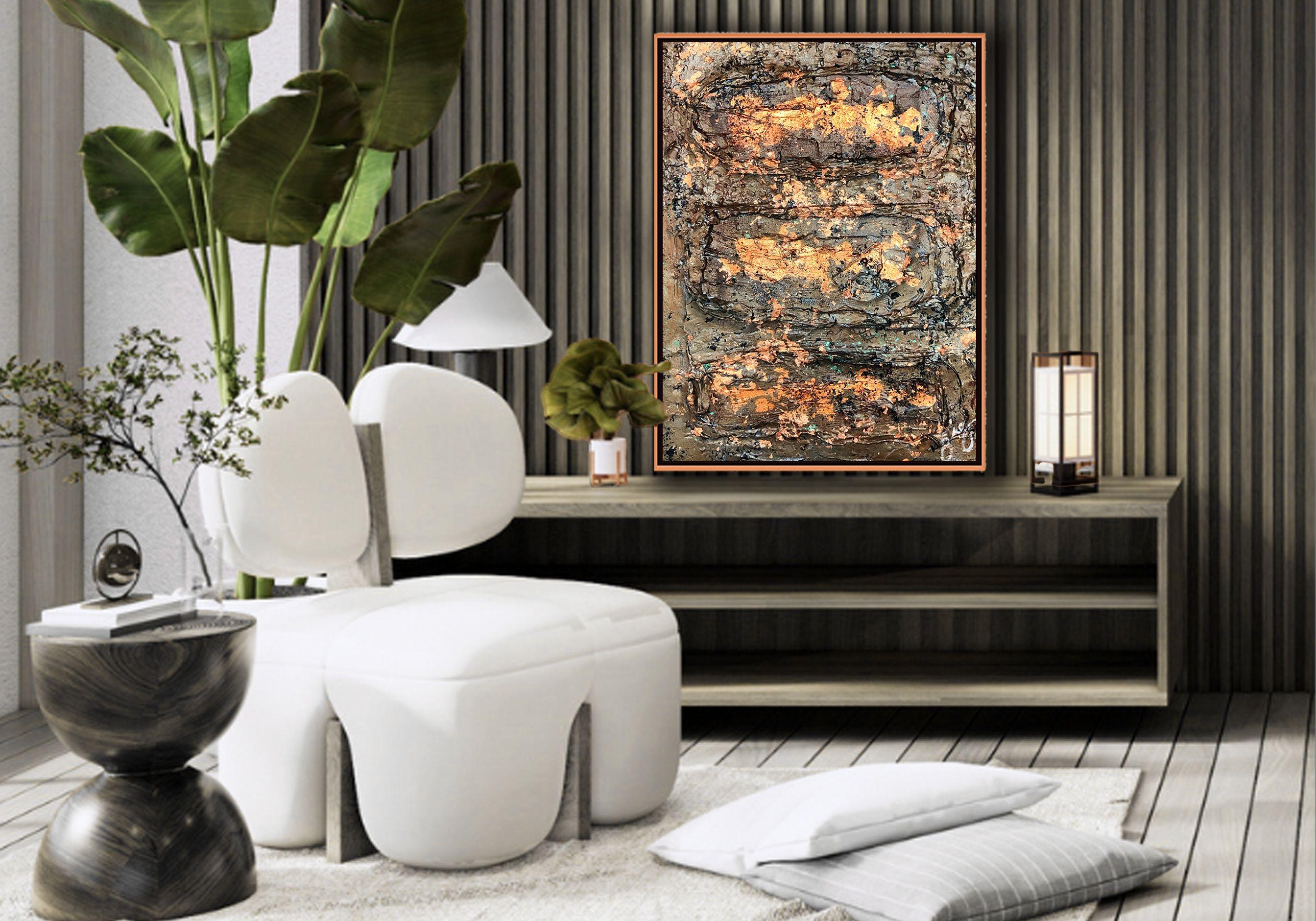 aeon 35, tecnica mista su tela - Mixed Media Art Espressionismo astratto di Jason Lincoln Jeffers