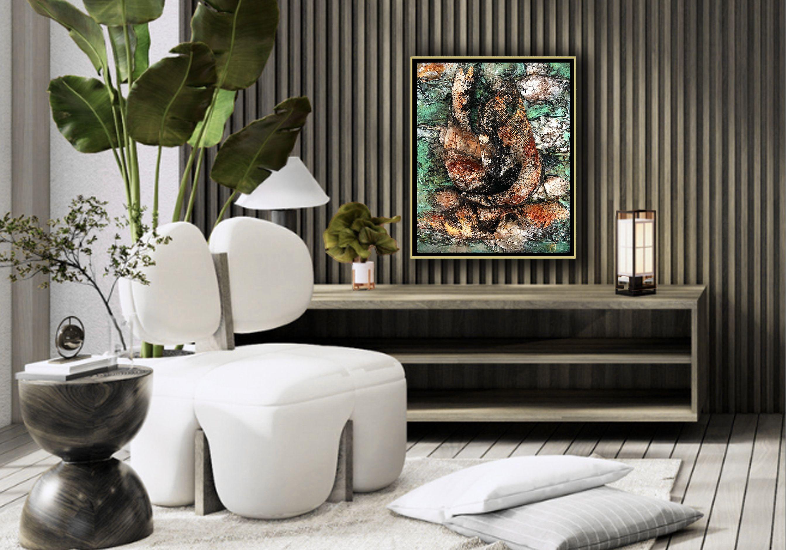 aeon 37, Mixed Media on Canvas - Abstract Expressionist Mixed Media Art by Jason Lincoln Jeffers