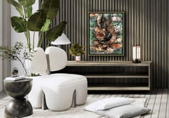 aeon 37, technique mixte sur toile