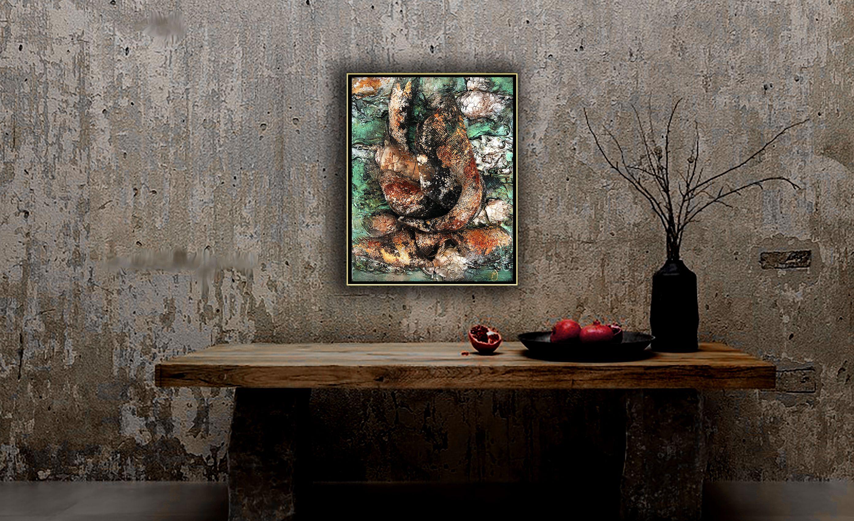 aeon 37, Mixed Media on Canvas For Sale 2