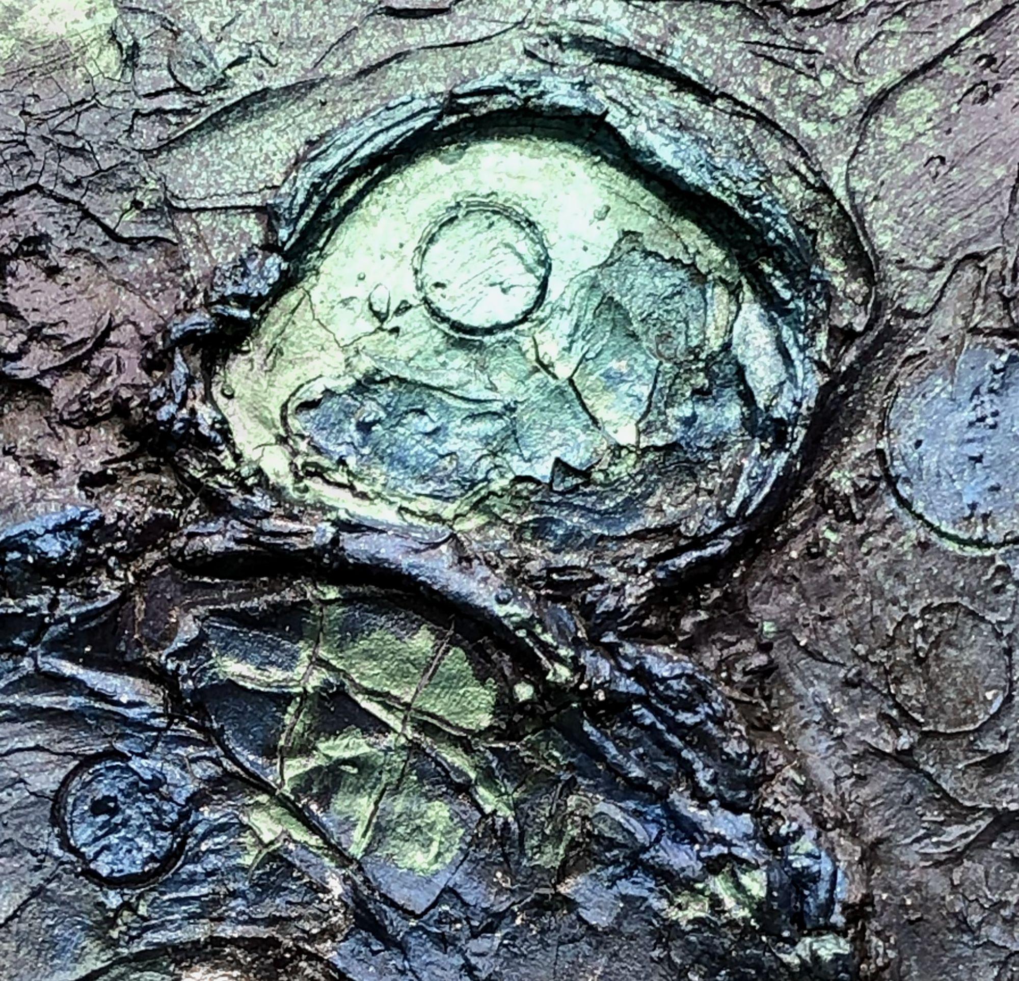 aeon 9 : the ceres lights, Technique mixte sur toile - Expressionnisme abstrait Mixed Media Art par Jason Lincoln Jeffers