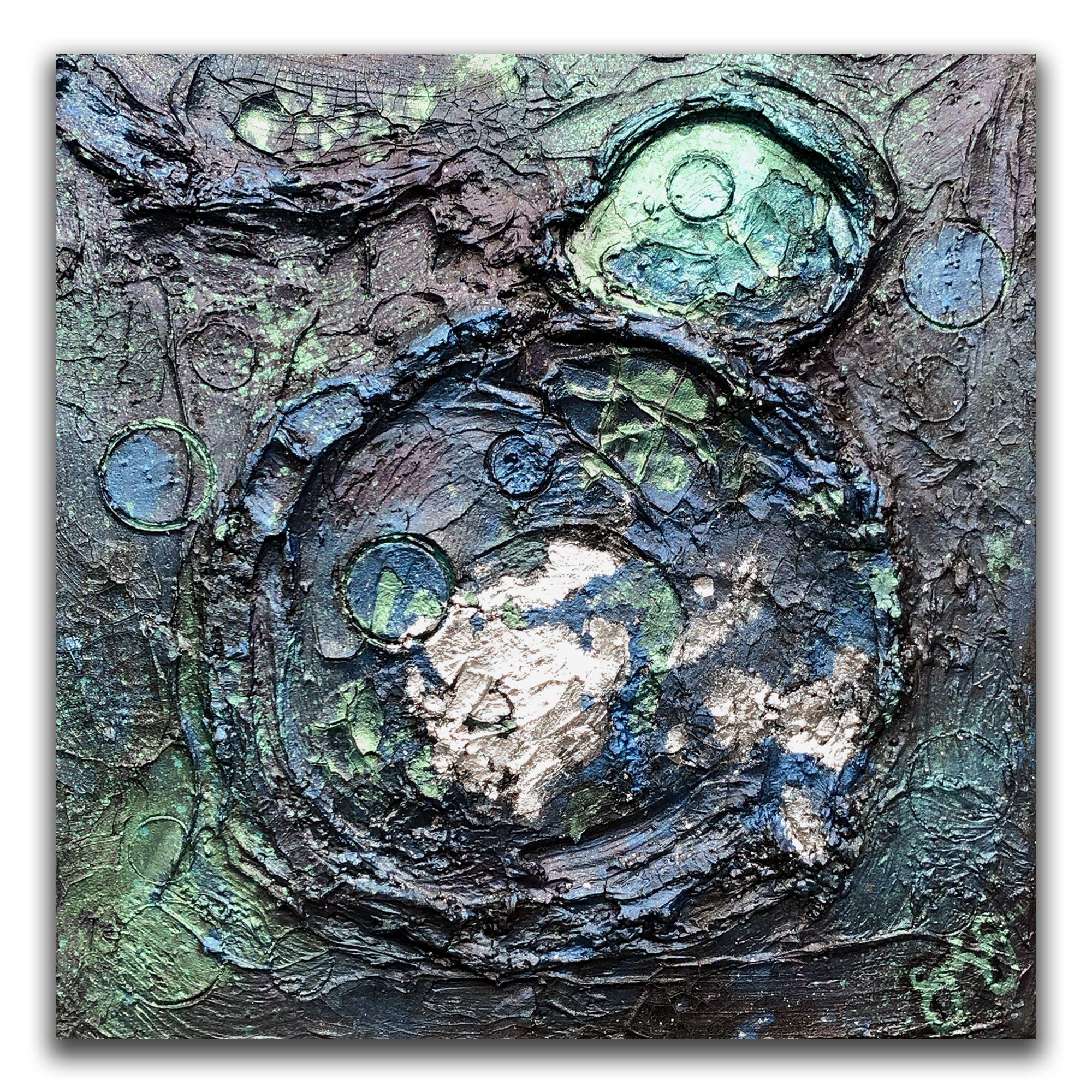 aeon 9 : the ceres lights, Technique mixte sur toile - Mixed Media Art de Jason Lincoln Jeffers