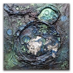 aeon 9: the ceres lights, Mixed Media on Canvas