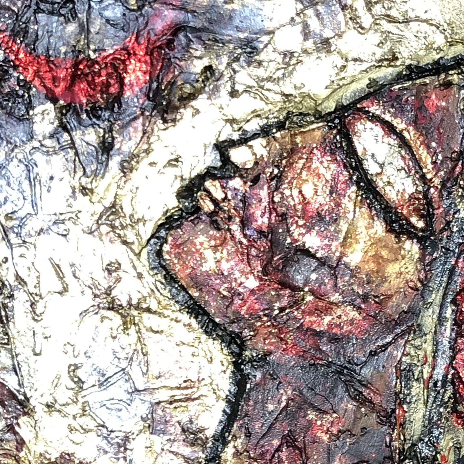 essen 51: the moon maiden, Mixed Media on Canvas - Abstract Expressionist Mixed Media Art by Jason Lincoln Jeffers
