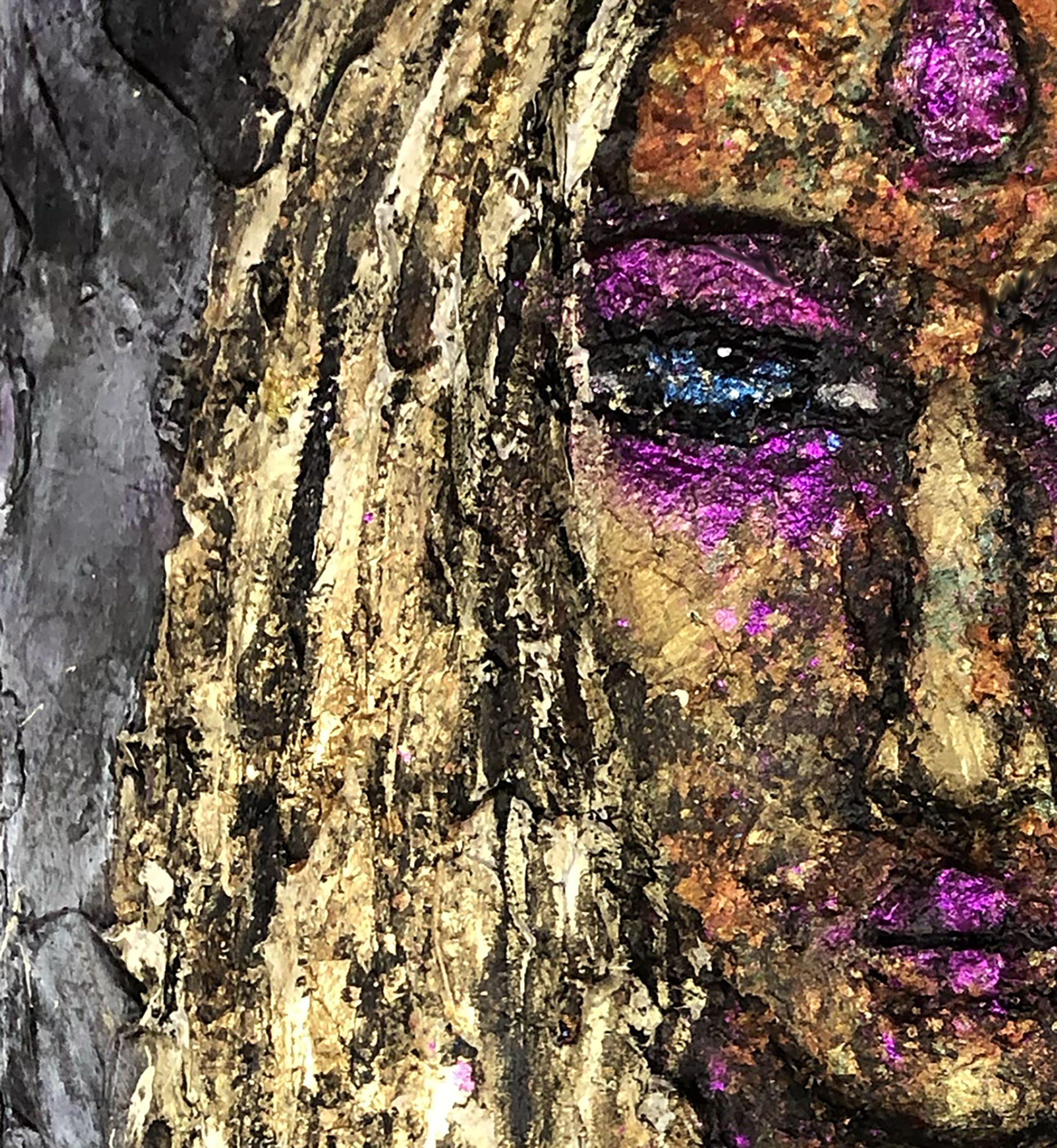 essen 57, techniques mixtes sur métal - Expressionnisme abstrait Mixed Media Art par Jason Lincoln Jeffers
