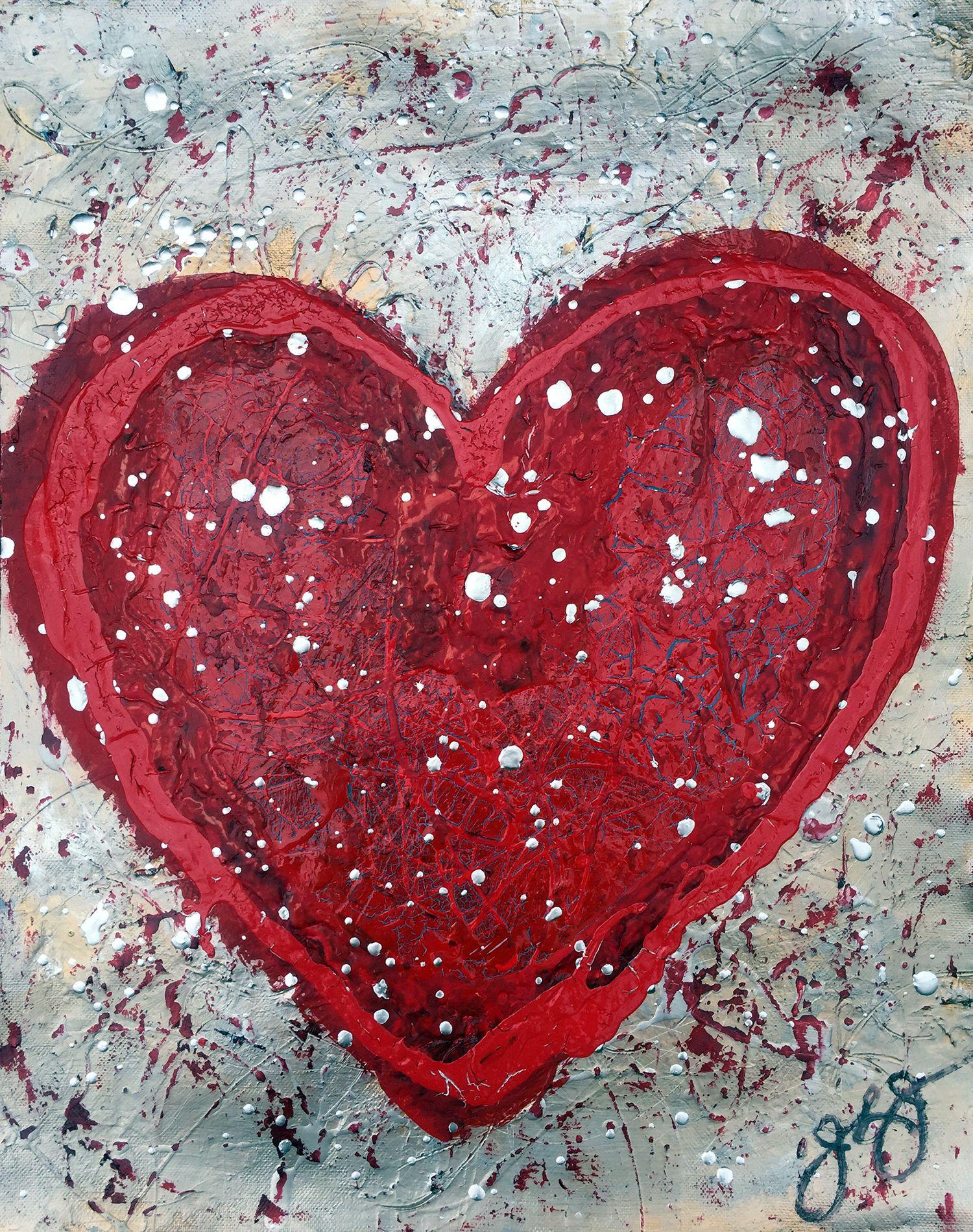 essen's heart 10., Mixed Media on Paper - Mixed Media Art by Jason Lincoln Jeffers