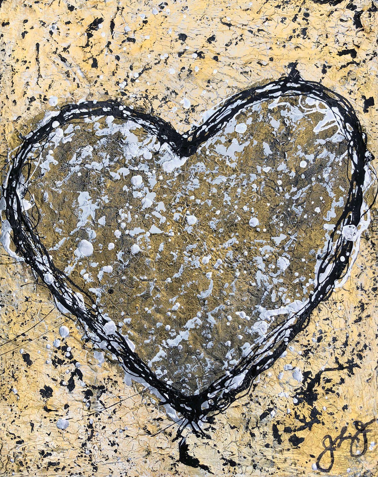 essen's heart 15., Mixed Media on Canvas - Mixed Media Art by Jason Lincoln Jeffers
