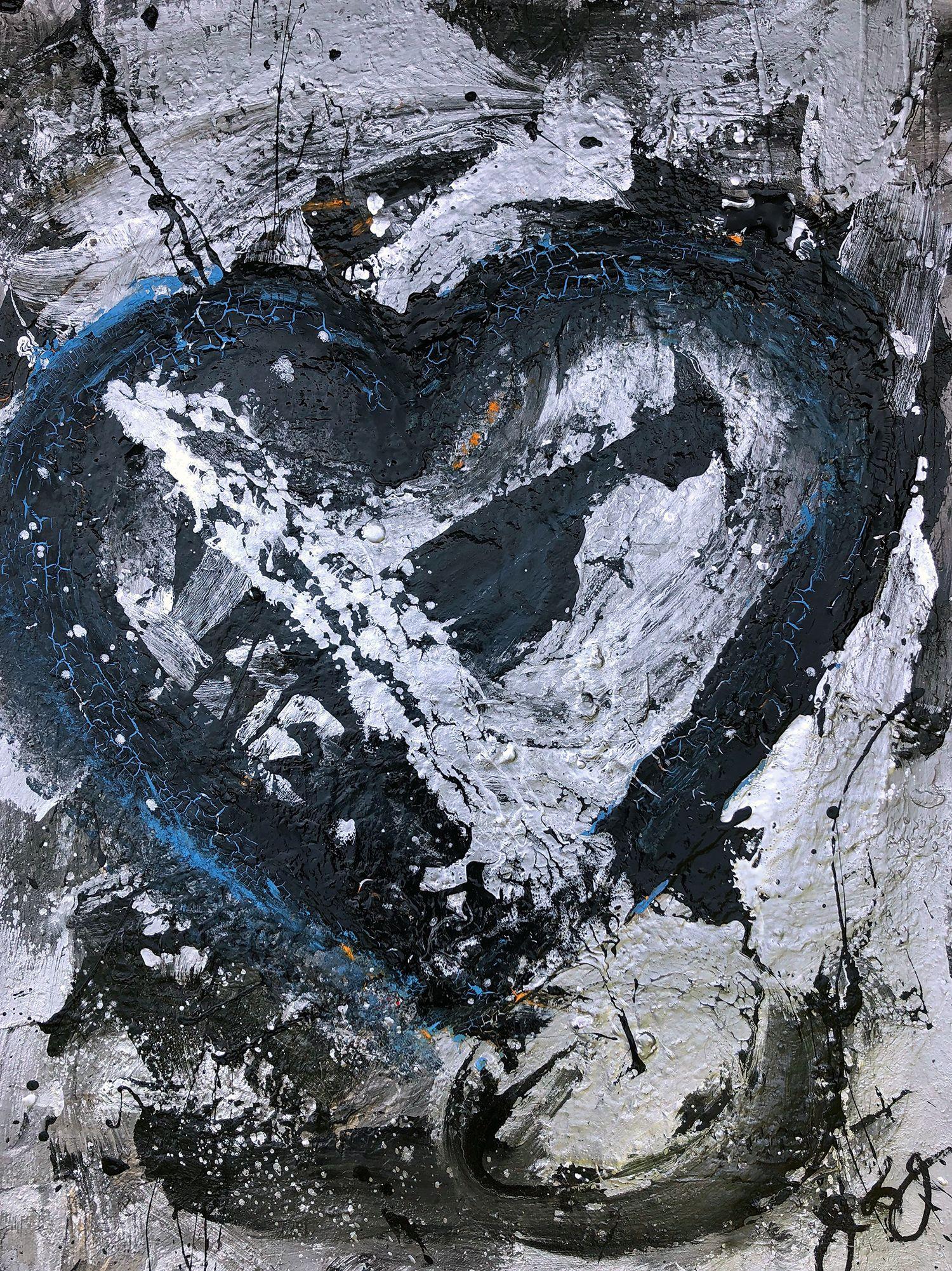 essen's heart 30., Mixed Media on Paper - Mixed Media Art by Jason Lincoln Jeffers