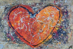 essen's heart 4., Mixed Media on Paper