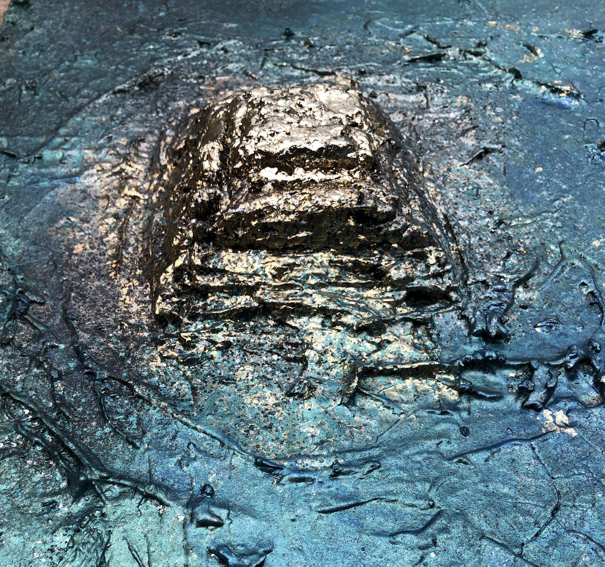 gaia 10, tecnica mista su tela - Mixed Media Art Espressionismo astratto di Jason Lincoln Jeffers