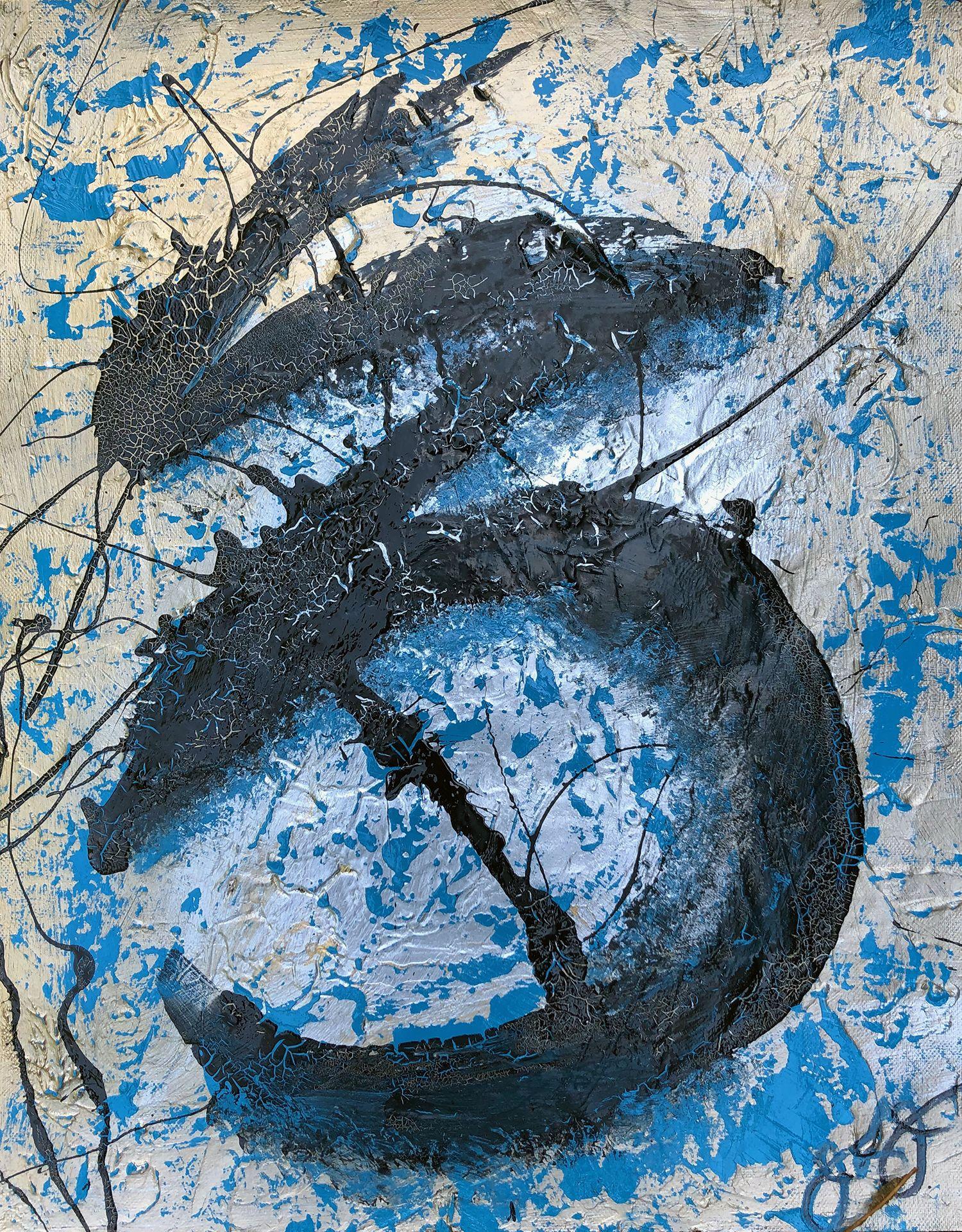 glyph 79., Mixed Media on Paper - Mixed Media Art by Jason Lincoln Jeffers