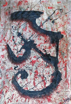 glyph 81., Mixed Media on Paper