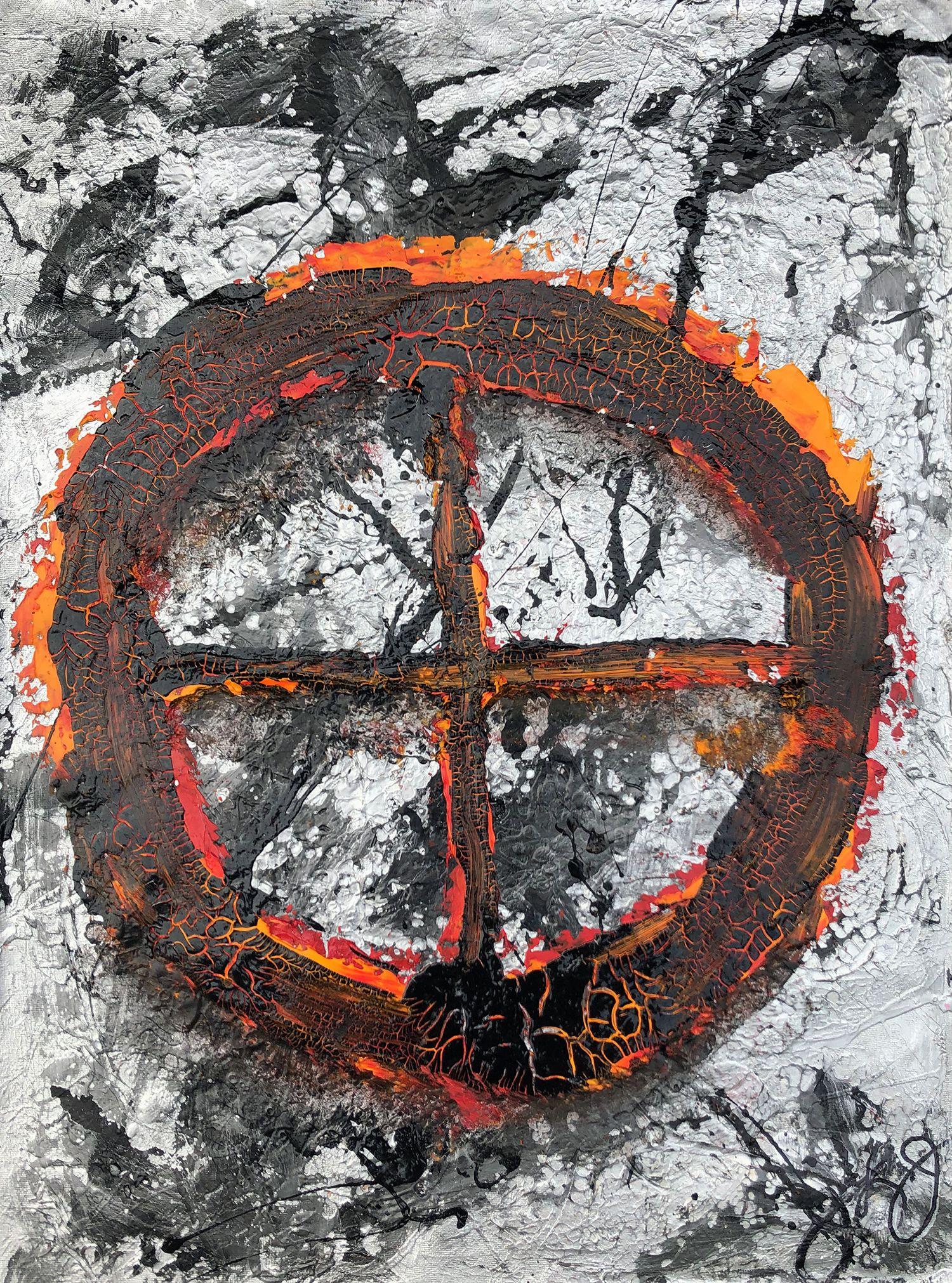 glyph 84., Mixed Media on Paper - Mixed Media Art by Jason Lincoln Jeffers