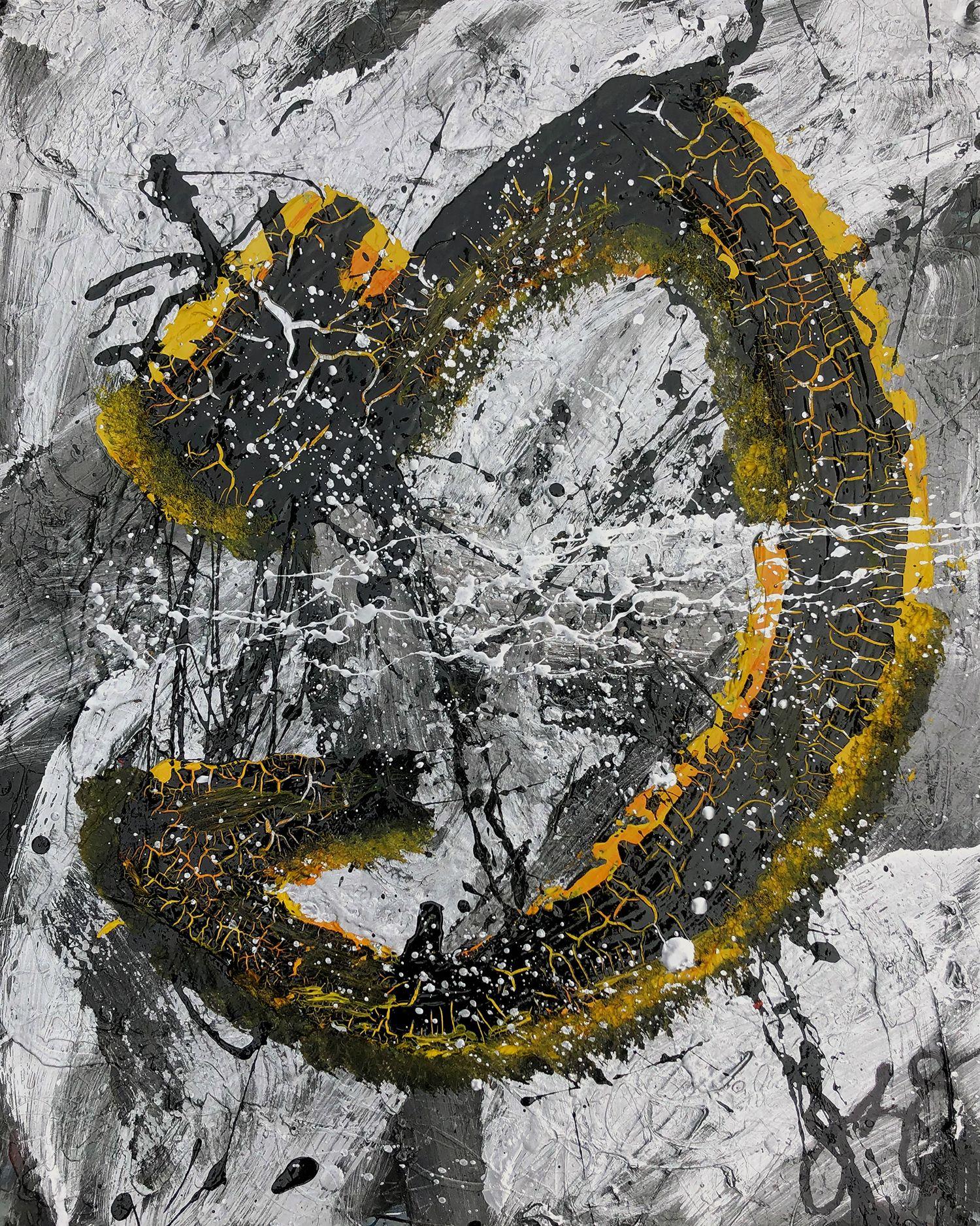 glyph 85., Mixed Media on Paper - Mixed Media Art by Jason Lincoln Jeffers
