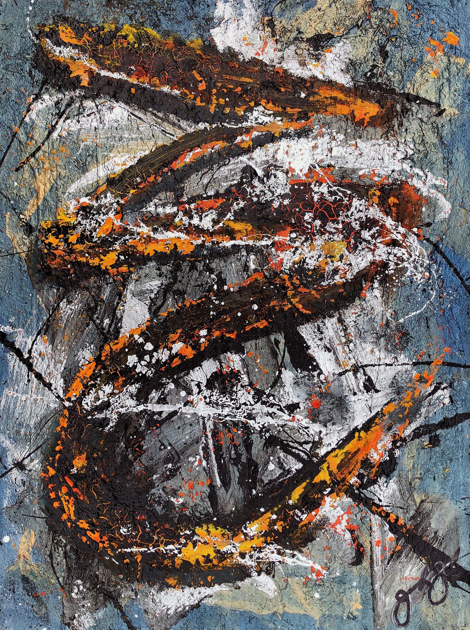 glyph 87., Mixed Media on Paper - Mixed Media Art by Jason Lincoln Jeffers