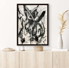 Mehrreihige 56, Mixed Media auf Papier