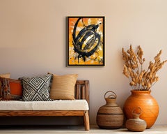 Mehrreihige 63, Mixed Media auf Papier