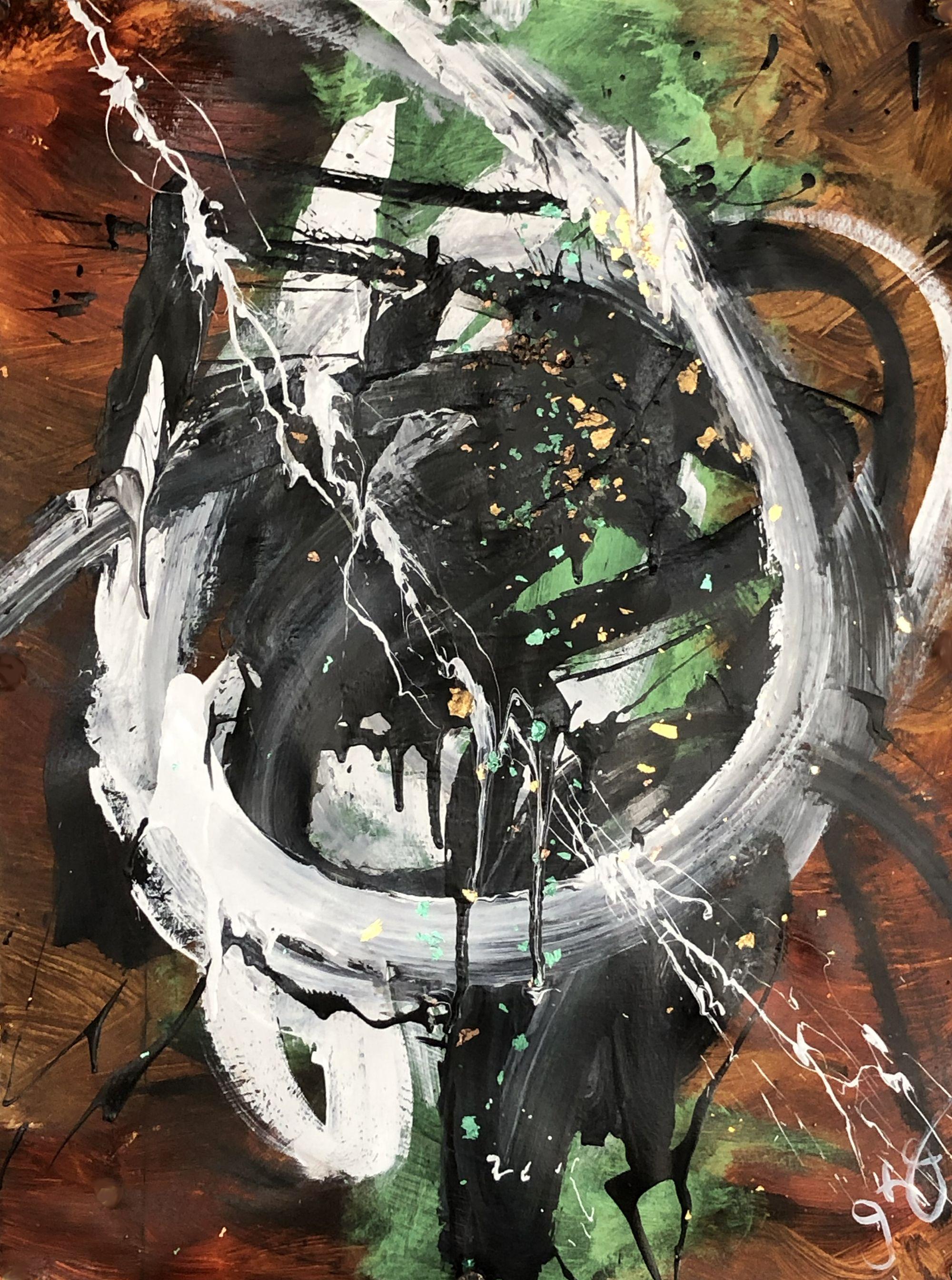 multiverso 68, Técnica mixta sobre papel - Mixed Media Art de Jason Lincoln Jeffers