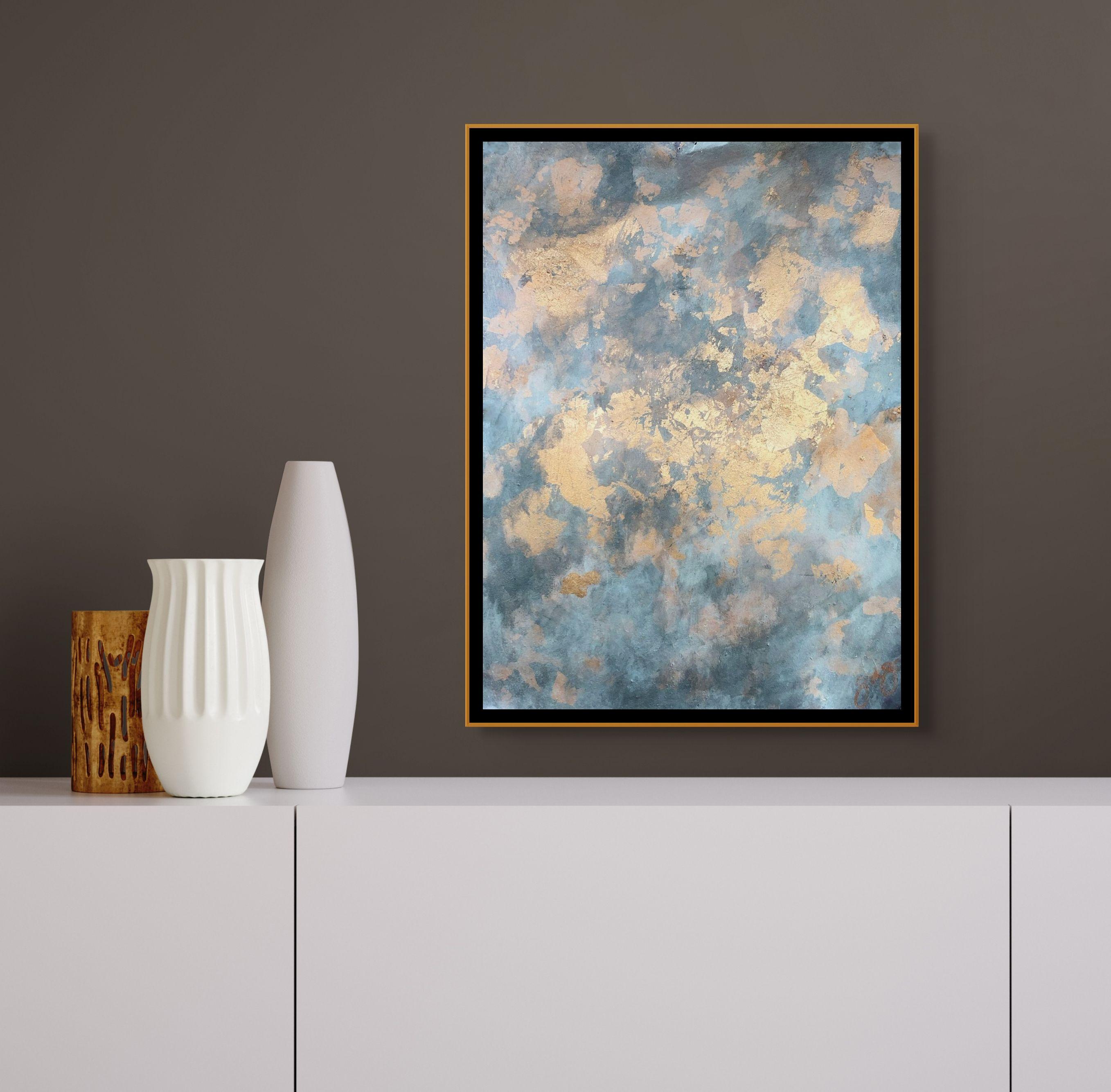 serenity 1, Mixed Media on Paper For Sale 2