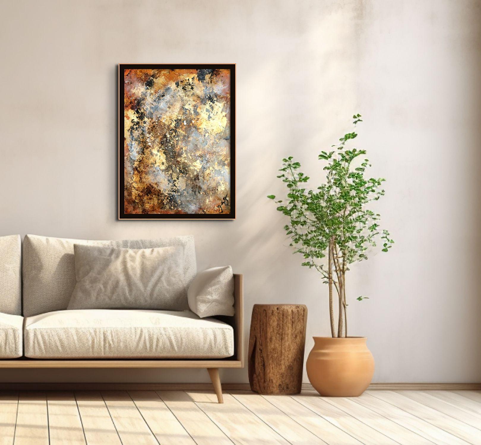 La vera pace può arrivare solo attraverso l'abbandono del cuore. Con una pennellata di eleganza e una tavolozza di tranquillità, il mio obiettivo artistico in questa serie è esplorare la trasformazione dell'anima. Il decadimento e l'entropia della