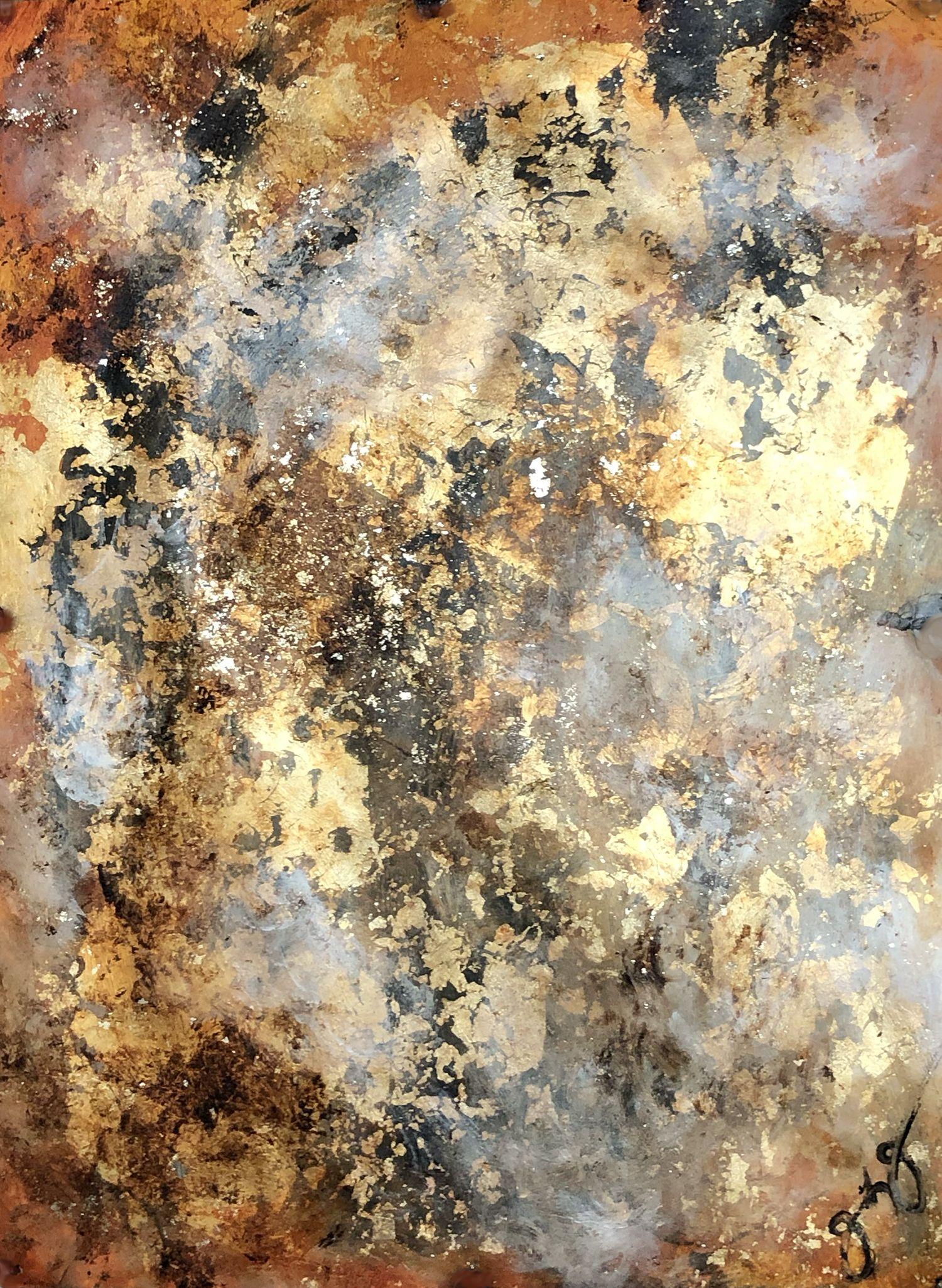 serenità 12, tecnica mista su carta - Mixed Media Art di Jason Lincoln Jeffers