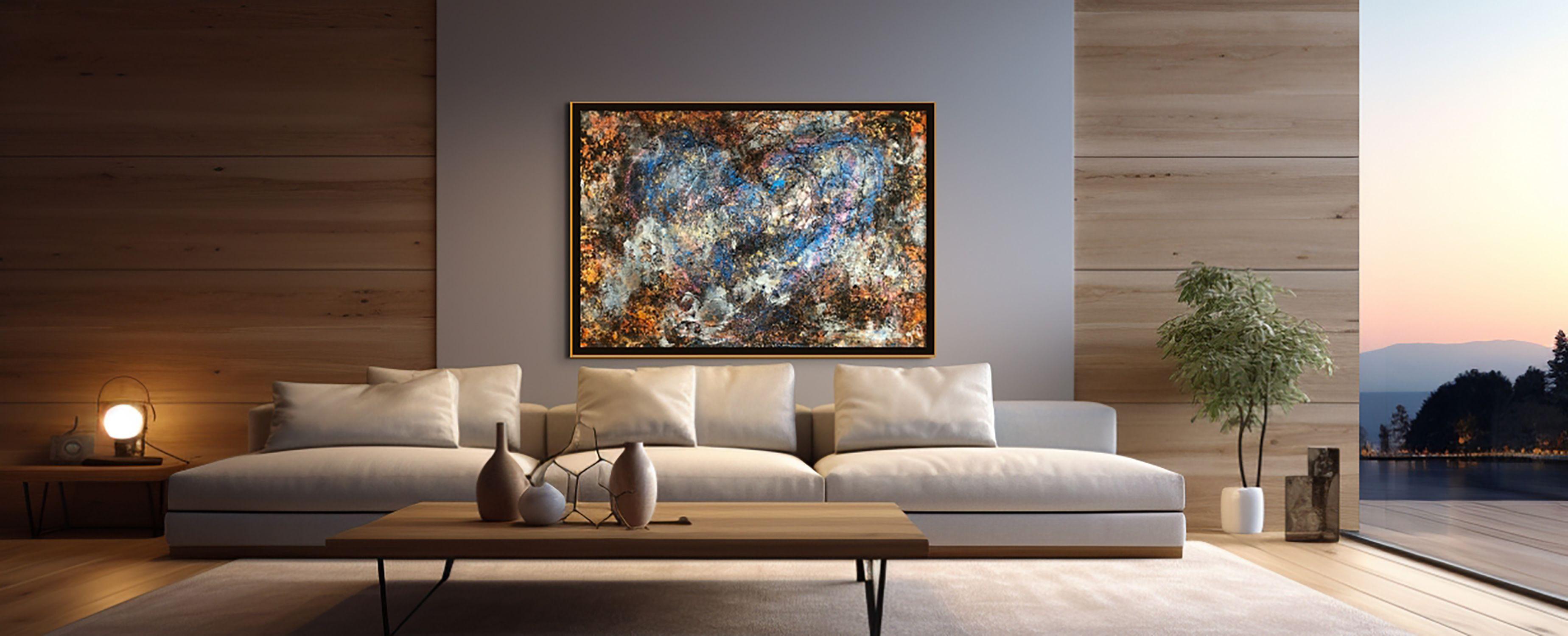 serenity 16: heart-centered., Mixed Media on Paper For Sale 2