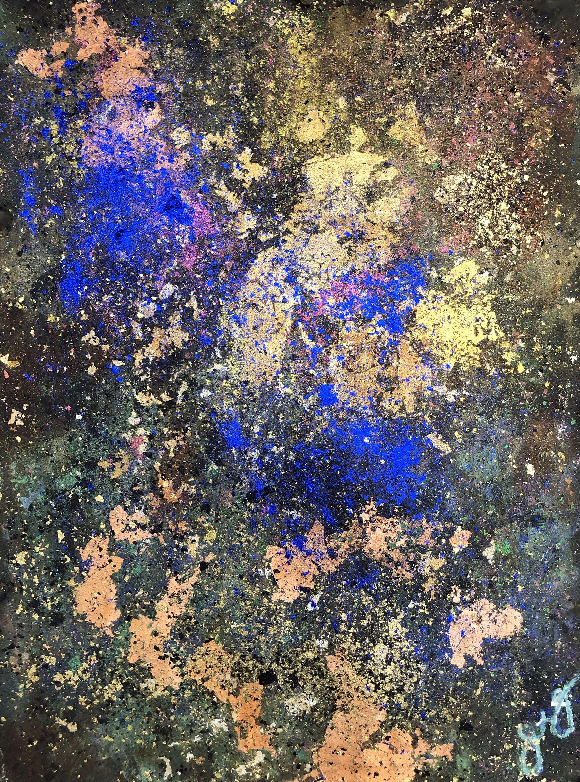 serenidad 18, Técnica mixta sobre papel - Mixed Media Art de Jason Lincoln Jeffers