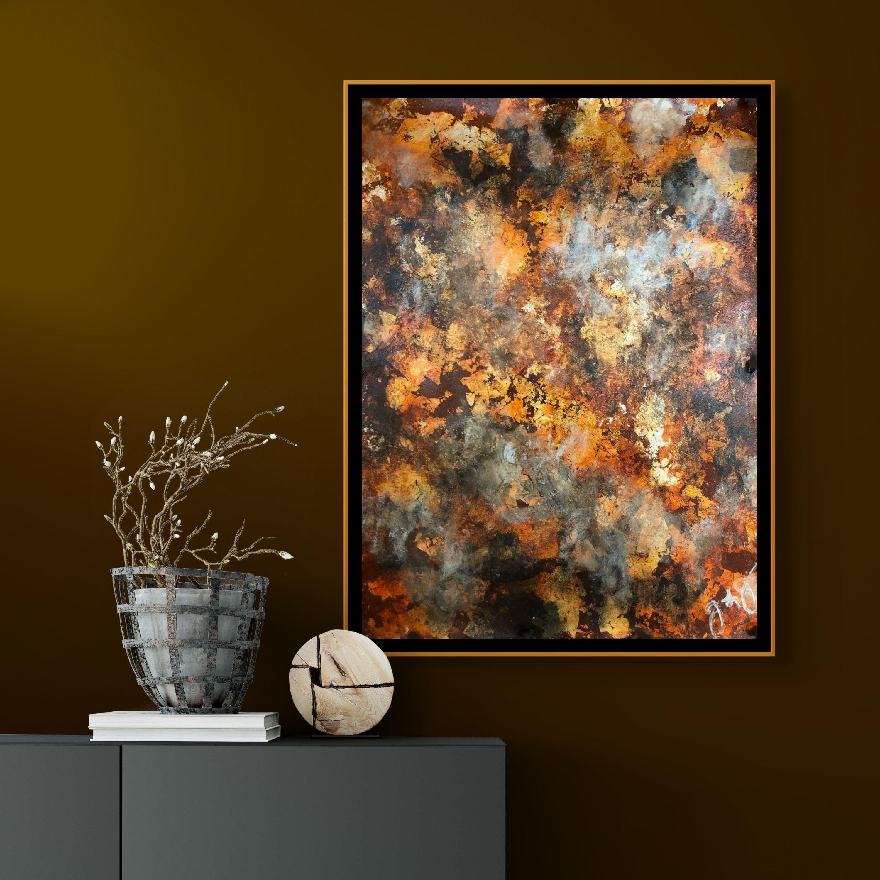 serenity 2, Mixed Media on Paper - Abstract Expressionist Mixed Media Art by Jason Lincoln Jeffers