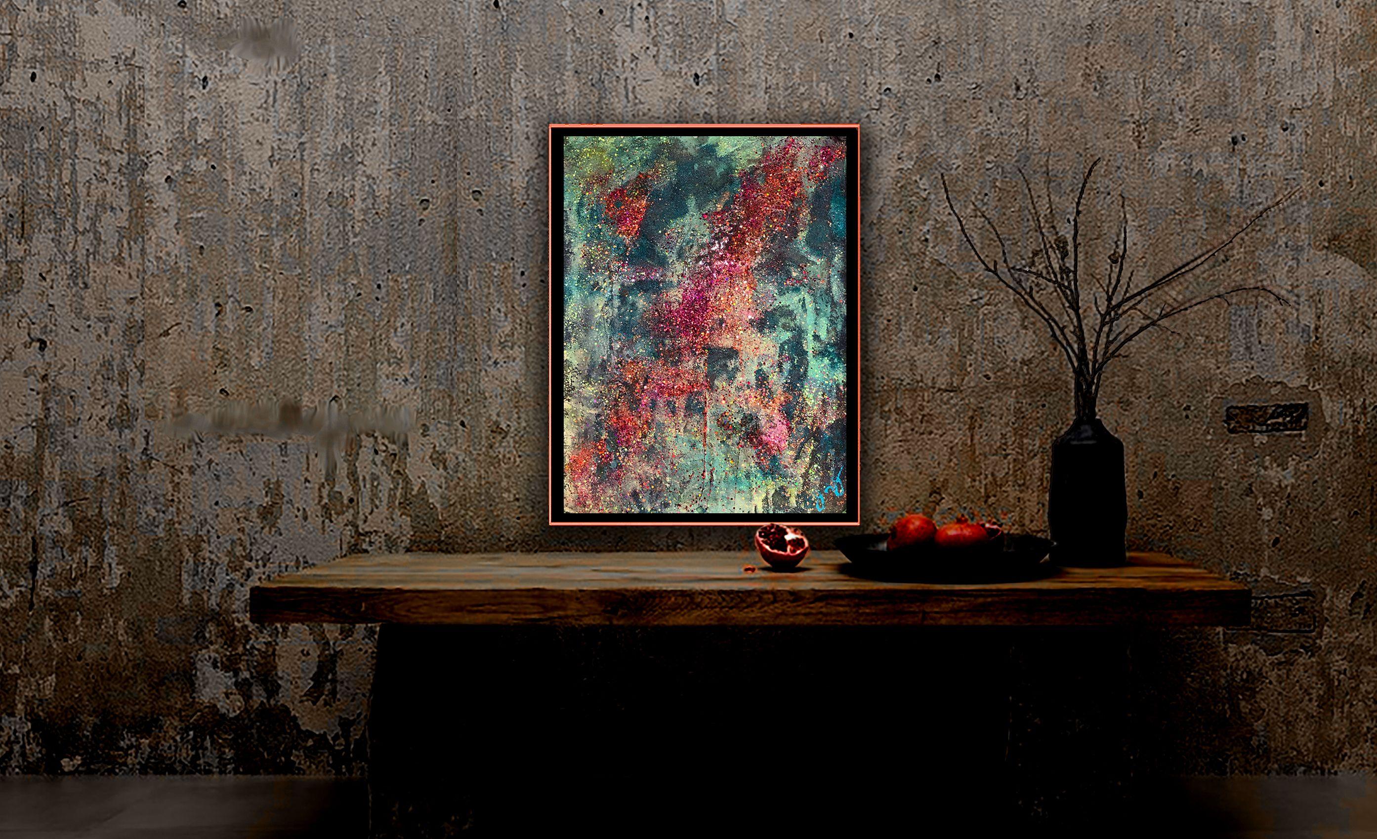 serenidad 20, Técnica mixta sobre papel - Mixed Media Art Expresionismo abstracto de Jason Lincoln Jeffers